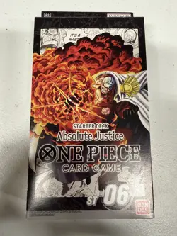 Bandai One Piece Card Game Absolute Justice Starter Deck ST06 English NEW SEALED - Image 1