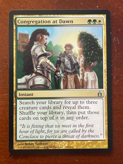 MTG Magic the Gathering Ravnica city of guilds Congregation at Dawn NM- - Image 1