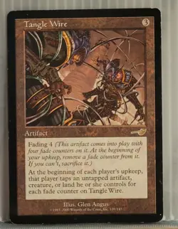 Mtg TANGLE WIRE MP Nemesis 139/143 -Argo- - Image 1