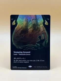 MTG (FOIL) Stomping Ground (Borderless) R Edge of Eternities 283 NM - Image 2