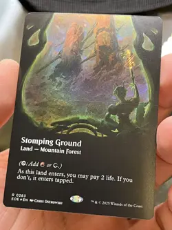 MTG (FOIL) Stomping Ground (Borderless) R Edge of Eternities 283 NM - Image 4