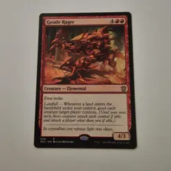 Geode Rager Commander: Zendikar Rising Regular Magic The Gathering MTG - Image 1