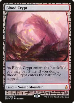 Magic MTG Zendikar Expeditions FOIL Blood Crypt NEAR MINT NM - Image 1