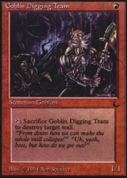 4x Goblin Digging Team ~ Moderately Played The Dark MTG Magic x4 4 UltimateMTG P - Image 1