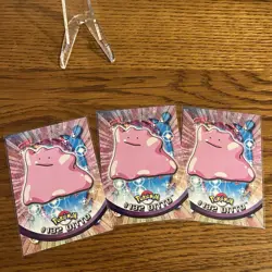 2000 Topps Pokemon Series 3 #132 Ditto TV Animation Blue Label Non Holo - Image 3