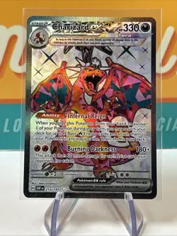 Charizard Ex #215 Ultra Rare Obsidian Flames SV03 Pokemon TCG 2023 Near Mint - Image 3