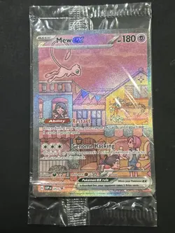 Mew ex SVP 053 Pokemon TCG 151 Promo Full Art SEALED NM - Image 1