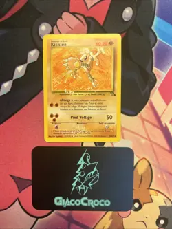 Carte Pokemon Rare Kicklee 22/62 Wizards Fossile Francais Vf Fr - Image 1