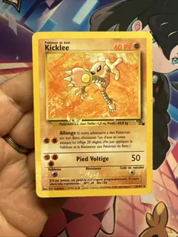 Carte Pokemon Rare Kicklee 22/62 Wizards Fossile Francais Vf Fr - Image 2