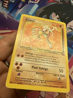 Carte Pokemon Rare Kicklee 22/62 Wizards Fossile Francais Vf Fr - Image 4