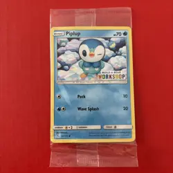 POKEMON PIPLUP 32/156 BUILD-A-BEAR WORKSHOP PROMO STAMPED SEALED NM - Image 1