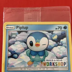 POKEMON PIPLUP 32/156 BUILD-A-BEAR WORKSHOP PROMO STAMPED SEALED NM - Image 4