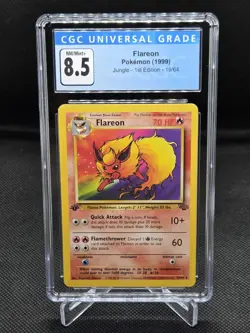 Pokemon 1st Edition Jungle Flareon 19/64 CGC NM/Mint+ 8.5 - Image 1