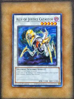 Yugioh Ally of Justice Catastor HAC1-EN090 Common 1st Ed LP - Image 1