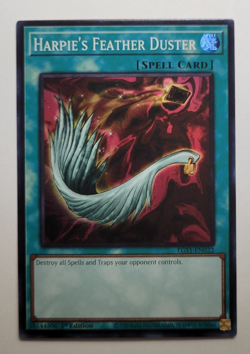 Yu-Gi-Oh Harpie's Feather Duster Super Rare 1st Edition EGS1-EN022 - Image 1