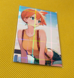 Trainer Misy custom Beauty Anime Girl Holo waifu Card - Image 1