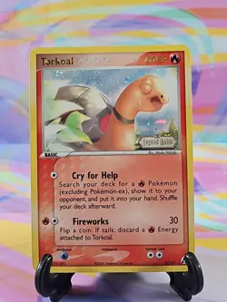 Pokemon TCG EX Legend Maker Card | Torkoal Reverse Holo 27/92 Rare MP - Image 1