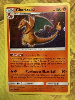 Pokemon TCG Charizard Sun & Moon SM226 Holo Promo Card Lp/Mp Condition - Image 1