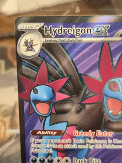Pokemon TCG Hydreigon ex NM Ultra Rare 161/086 White Flare Holo Full Art Card SV - Image 2
