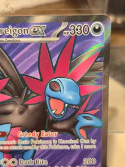 Pokemon TCG Hydreigon ex NM Ultra Rare 161/086 White Flare Holo Full Art Card SV - Image 3