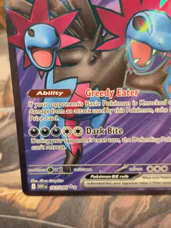 Pokemon TCG Hydreigon ex NM Ultra Rare 161/086 White Flare Holo Full Art Card SV - Image 5
