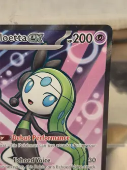 Pokemon TCG Meloetta ex NM Ultra Rare 159/086 Black Bolt Holo Full Art Card SV - Image 3