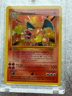 Charizard Pokemon card 1st edition genuine - Image 1