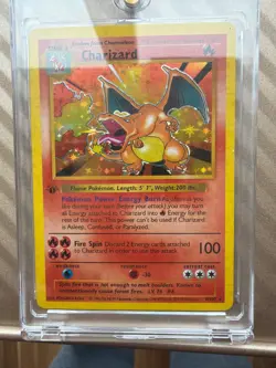 Charizard Pokemon card 1st edition genuine - Image 2