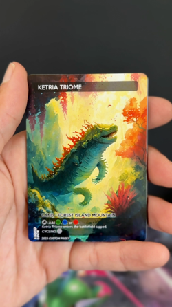 Anime Watercolor Triome Lands Bundle - Set of 10 Playtest for Magic Commander - Image 2