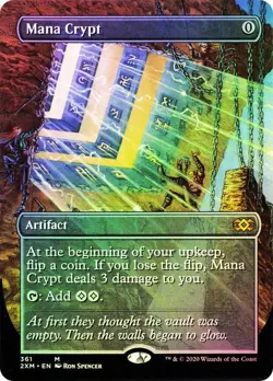 Borderless Foil MANA CRYPT 1x Rare Magic Double Masters MTG NM - Image 1