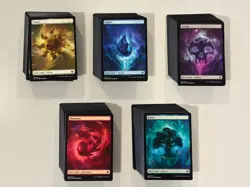 Lot of 300 Full Art Basic Lands - Celestial Nyx - 60 each - M/NM - THB Magic MTG - Image 1
