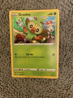 Grookey SWSH070 | SWSH - Black Star Promo | Cosmos Holo | Pokemon NM - Image 1