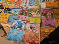 Approx 550 Pokemon Cards Mixed Types 7 Holos Approx 50 Japanese + Tin 2023 - Image 2