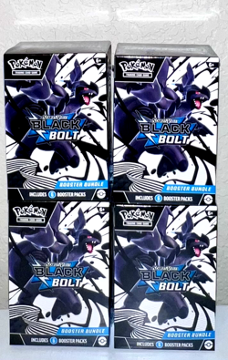 Pokemon TCG: Scarlet & Violet Black Bolt Booster Bundle Sealed Lot of 4 - Image 1