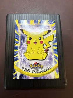Pikachu #25 Topps Black Label TV Animation Edition Non Holo Pokemon 1999 - Image 2