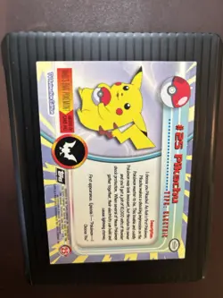 Pikachu #25 Topps Black Label TV Animation Edition Non Holo Pokemon 1999 - Image 3