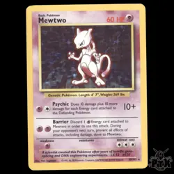 Mewtwo Holo #10/102 Base Set LP/Lightly Played Pokemon 1999 - Image 1