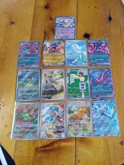 Pokemon Card Lot 13 Binder VMAX VSTAR Full Art Pawmot Cetitan Ledian Lycanroc - Image 1