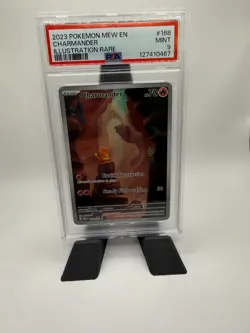 2023 POKEMON MEW EN-151 #168 CHARMANDER ILLUSTRATION RARE PSA 9 - Image 3