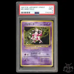 Mr. Mime Holo #122 PSA 9 Japanese Jungle Pokemon 1997 - Image 1