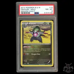 Fraxure Holo #14/20 PSA 8 Dragon Vault Pokemon 2012 - Image 1