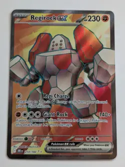 Regirock EX 214/182 Full Art Ultra Rare Holo Destined Rivals Pokemon TCG NM - Image 1