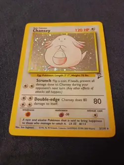 Pokemon Chansey 003/130 Base Set 2 Holo Unlimited MP - Image 3