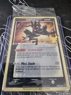 Greninja Gold Star SWSH144 Celebrations Black Star Promo Pokemon - SEALED - NM - Image 2