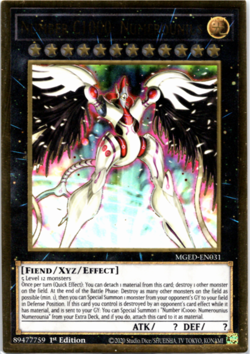 Number C1000: Numerounius - MGED-EN031 - Premium Gold Rare 1st Edition Yugioh - Image 1