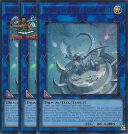 Yugioh! 3x Spirit with Eyes of Blue SDWD-EN033 Ultra Rare 1st Ed NM - Image 1