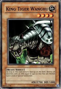 King Tiger Wanghu - DB2-EN207 - HP - YuGiOh - Image 1