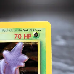 Muk Holo Fossil 13/62 Pokemon Card Rare Unlimited WOTC 1999 Vintage TCG NM - Image 4