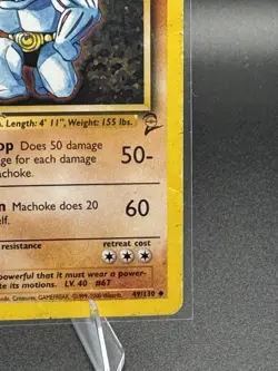 Machoke (Base Set 2) - 49/130 - MP Vintage WOTC Pokemon Card - Image 2