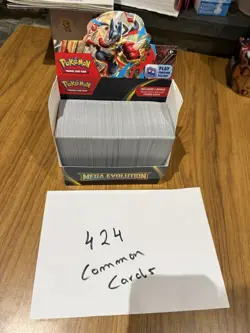 Pokemon TCG Mega Evolution -424 Common Cards Bulk Bundle - Image 1